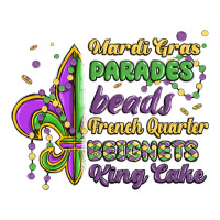 Mardi Gras Parades Beads French Quarter Beignets K Heavyweight Hoodie | Teevron