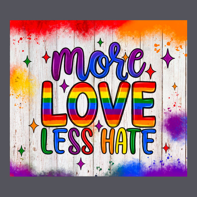More Love Less Hate Tumbler Vintage Hoodie by JahusDesignShop | Teevron
