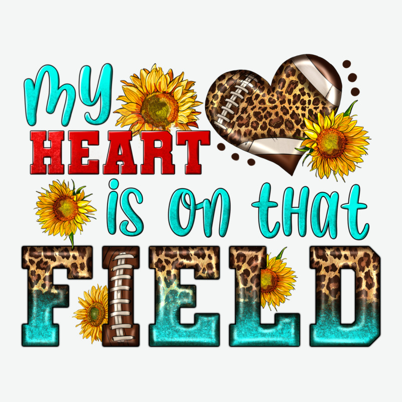 My Heart Is On That Field American Football Urban Heavy Tee by HRA Design Shop | Teevron