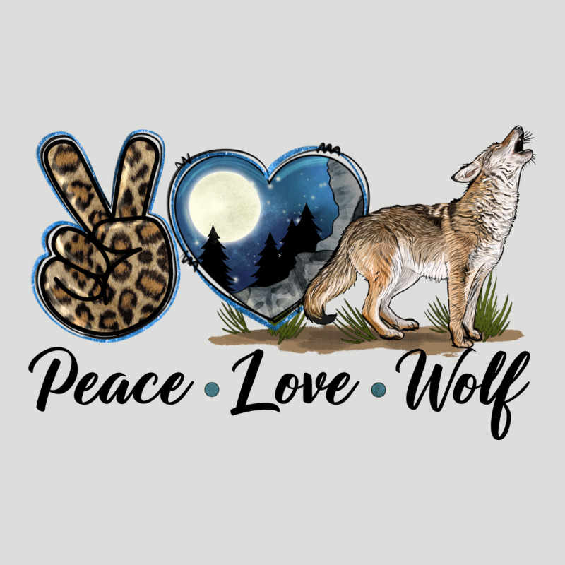 Peace Love Wolf Zipper Hoodie by LillyAllenDesigns | Teevron