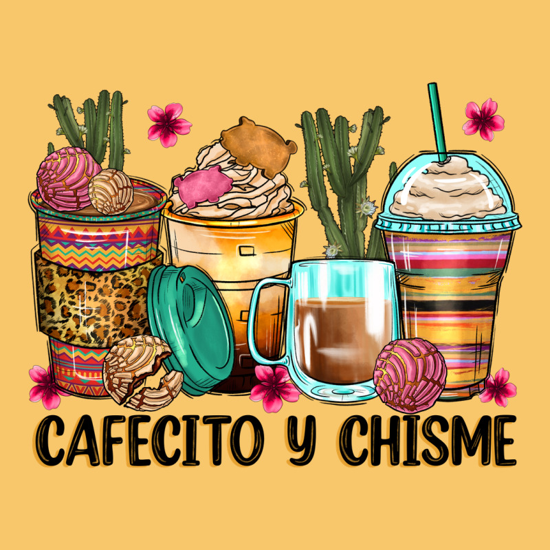 Cafecito Y Chisme Coffee Cups Vintage Hoodie by Zillion Design Studio | Teevron