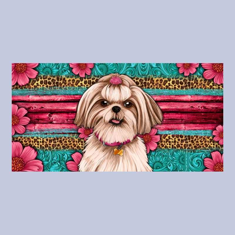 Western Shih Tzu License Plate Design Long Sleeve Tee by JahusDesignShop | Teevron