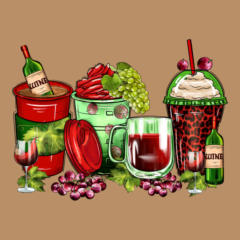 Wine Coffee Cups Vintage Hoodie by Zillion Design Studio | Teevron