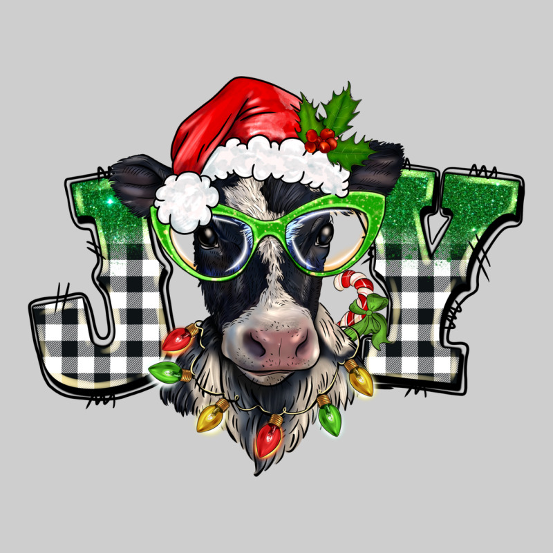 Christmas Joy Black And White Cow Premium Tee by BarkalooDesign | Teevron