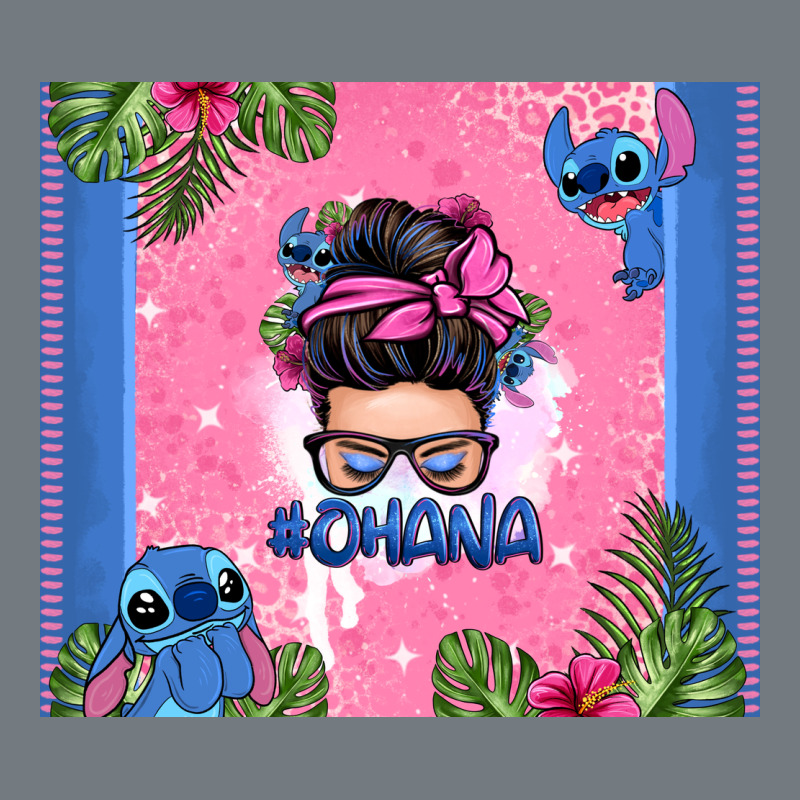 Ohana Stitch Messy Bun Heavyweight Sweatshirt by Zillion Design Studio | Teevron