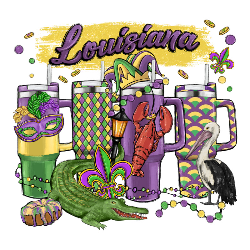Obsessive Cup Disorder Mardi Gras Heavyweight Hoodie by MaliasSmallBusiness | Teevron