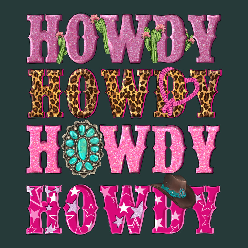 Pink Howdy Howdy Howdy Premium Sweatshirt by NancyCooperArtShop | Teevron