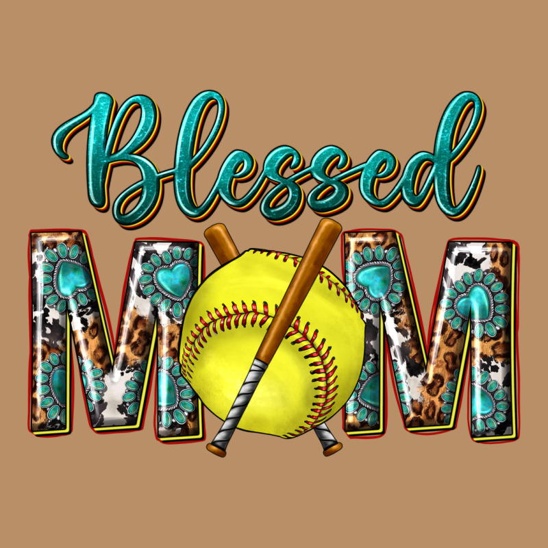 Western Blessed Mom With Softball Vintage Hoodie by texasbilliewilder | Teevron