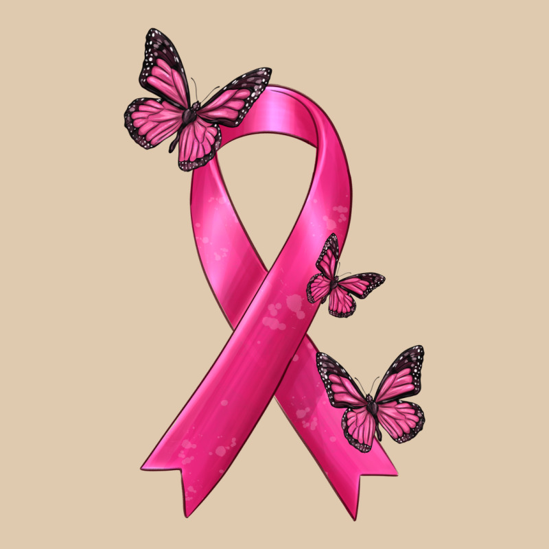 Breast Cancer Ribbon With Butterfly Heavyweight Sweatshirt by texasbilliewilder | Teevron