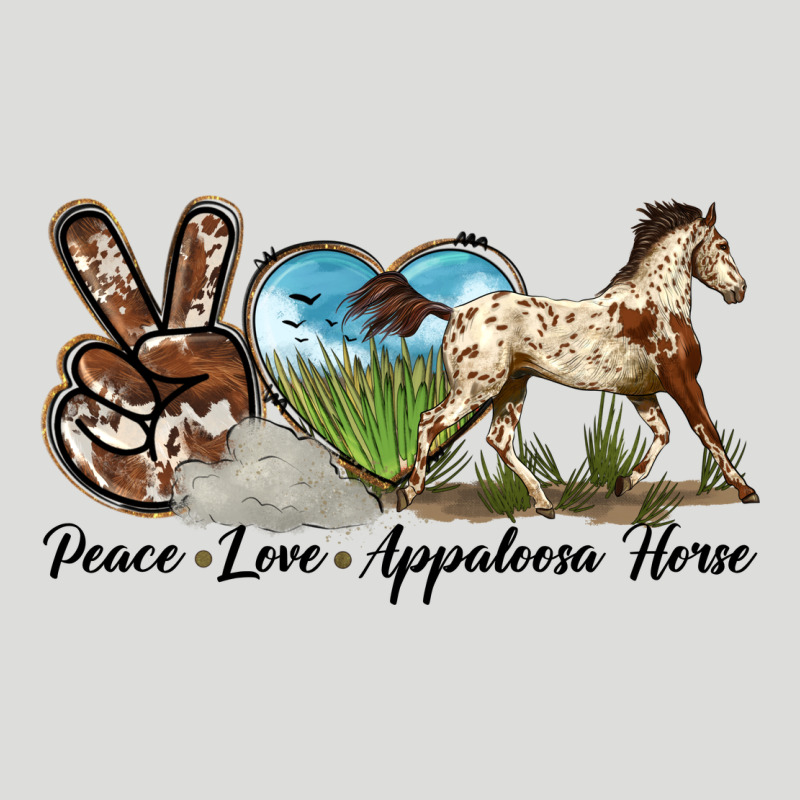 Peace Love Appaloosa Horse Zipper Hoodie by LillyAllenDesigns | Teevron