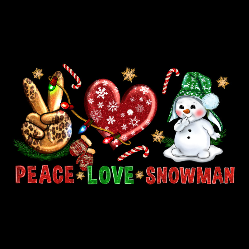 Peace Love Snowman Premium Sweatshirt by NancyCooperArtShop | Teevron