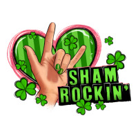 shamrockin' rock n roll female hand | Teevron