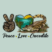 Peace Love Crocodile Zipper Hoodie | Teevron