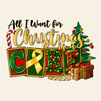 All I Want For Christmas Is Cure Childhood Cancer Vintage Tee | Teevron