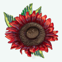 Procut Red Sunflower Premium Hoodie | Teevron