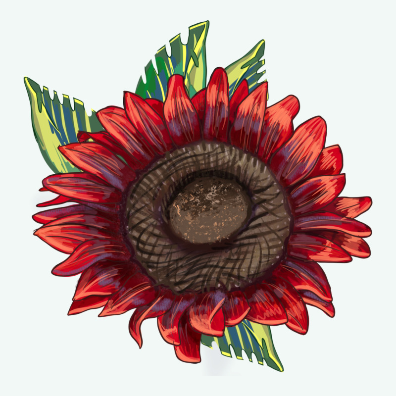 Procut Red Sunflower Premium Hoodie by LillyAllenDesigns | Teevron