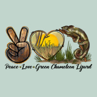 Peace Love Green Chameleon Lizard Zipper Hoodie | Teevron