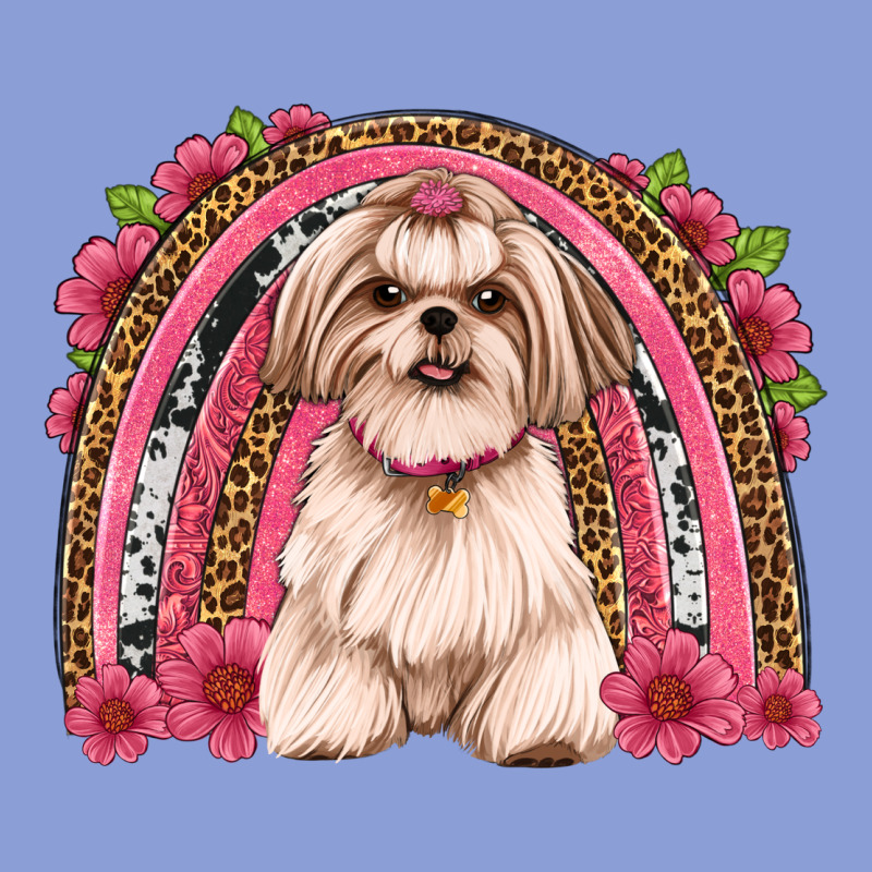 Shih Tzu Floral Rainbow Long Sleeve Tee by JahusDesignShop | Teevron