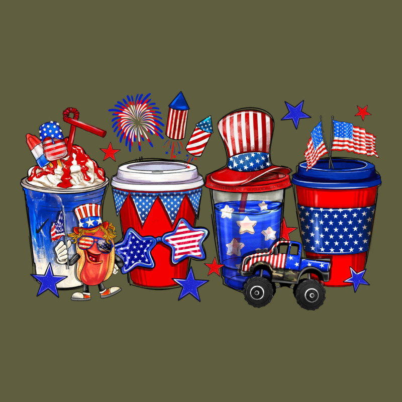 4th Of July Coffee Drinks Vintage Tee by Neo Western | Teevron