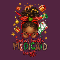 Santa's Favorite Medicaid Analyst Afro Messy Bun Urban Hoodie | Teevron