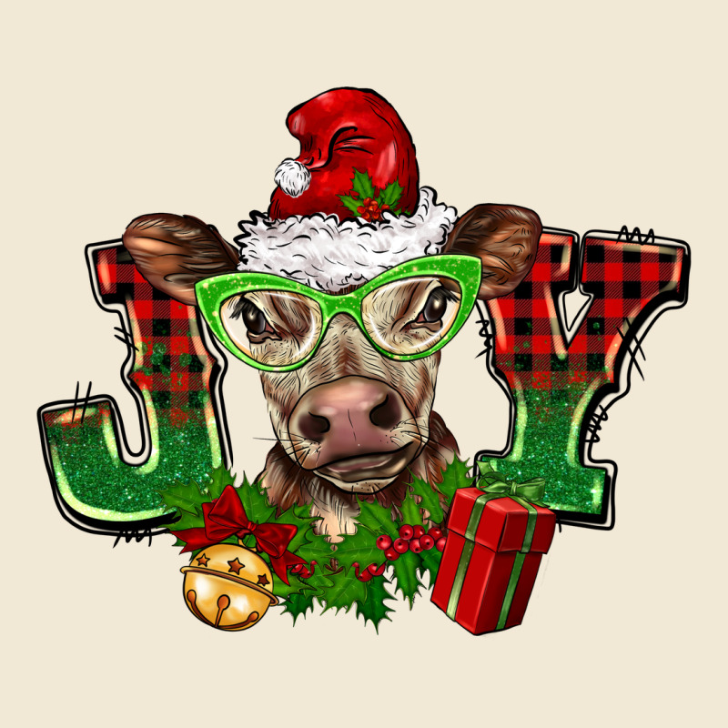 Christmas Joy Cow Premium Tee by BarkalooDesign | Teevron