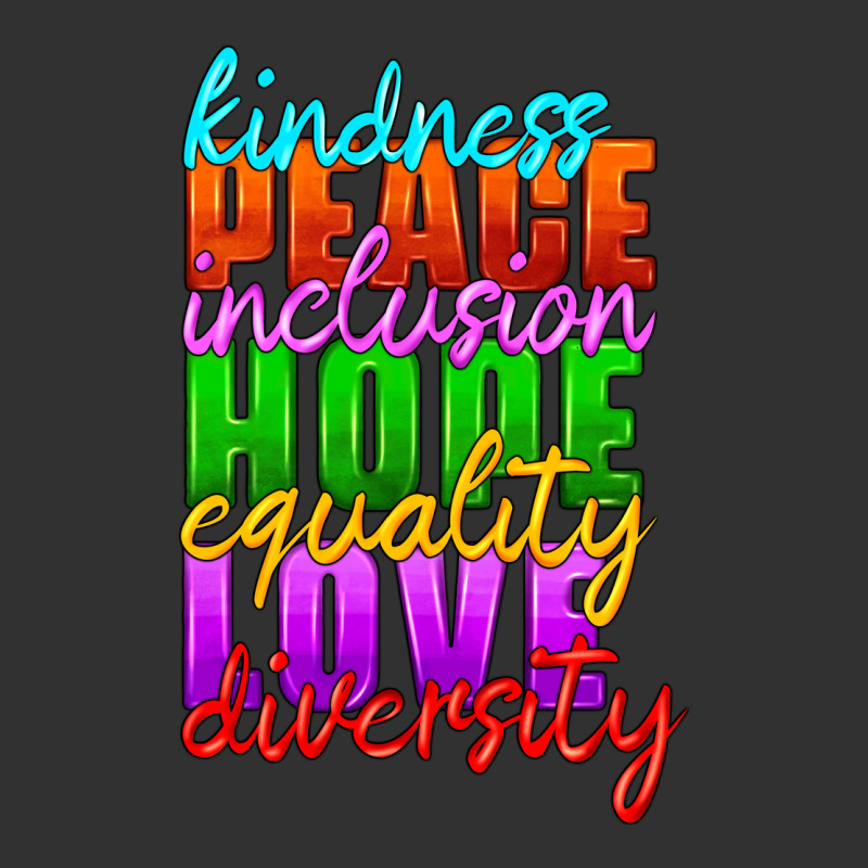 Kindness Peace Inclusion Hope Equality Love Diversity Urban Heavy Tee by HRA Design Shop | Teevron