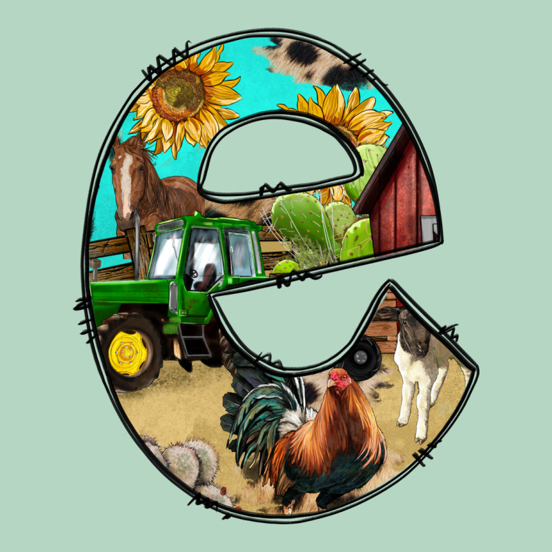 Farm Life Alphabet Lowercase Letters E Classic Tee by BundleAndBundleShop | Teevron