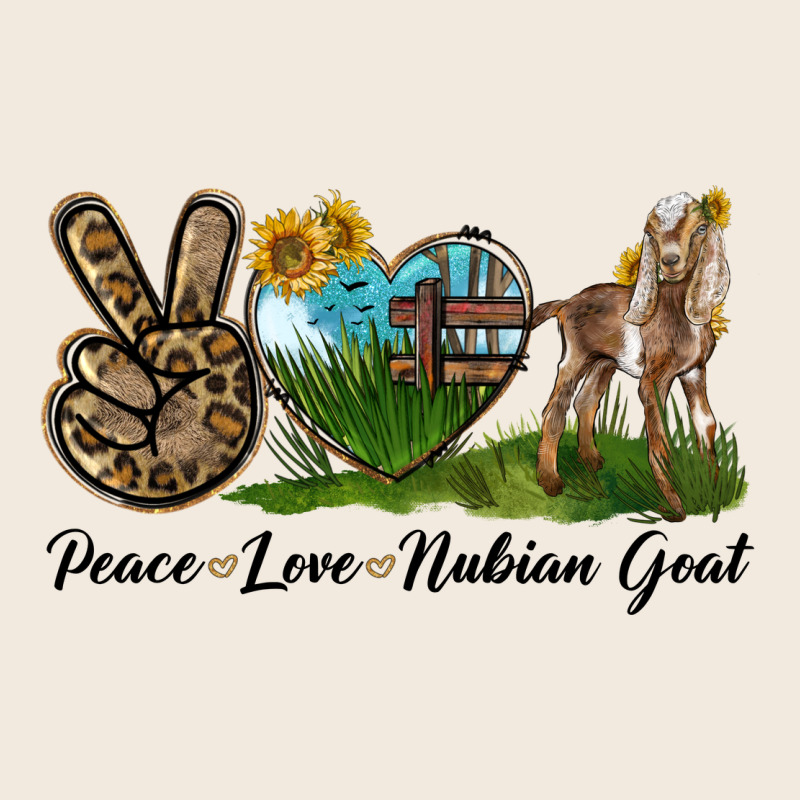Peace Love Nubian Goat Zipper Hoodie by LillyAllenDesigns | Teevron