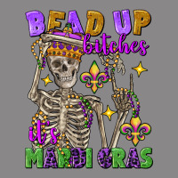 Bead Up Bitches It's Mardi Gras Skeleton Vintage Tee | Teevron