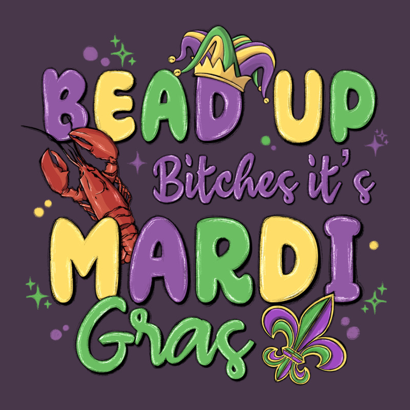 Bead Up Bitches It's Mardi Gras Heavyweight Hoodie by MaliasSmallBusiness | Teevron