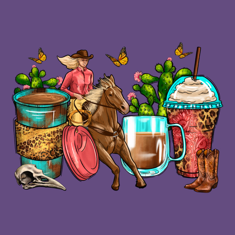 Cowgirl Coffee Cups Vintage Hoodie by Zillion Design Studio | Teevron