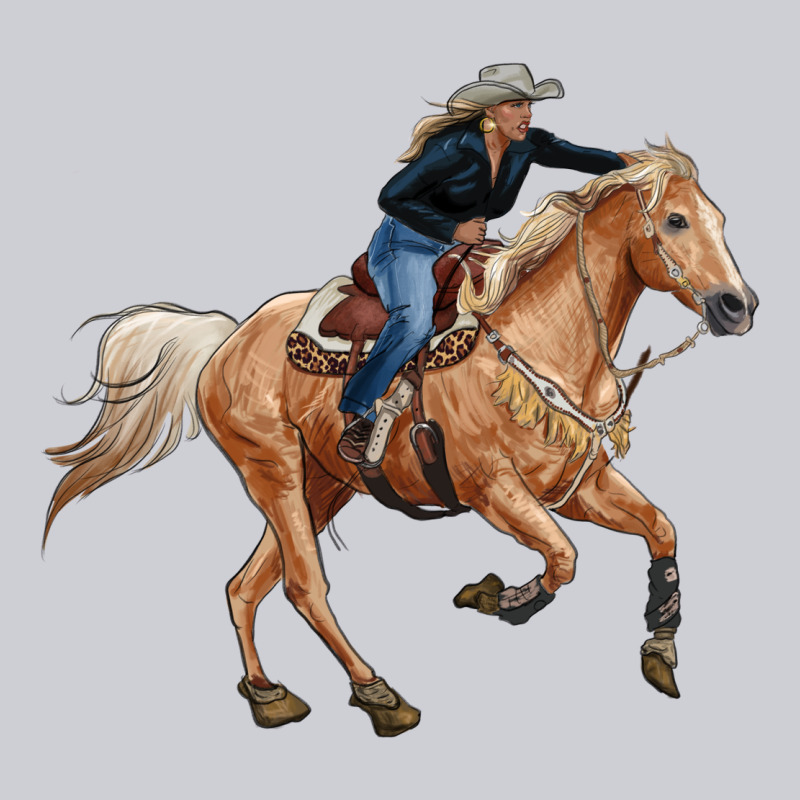 Horse Body With Cowgirl Heavyweight Sweatshirt by RanaPortraitStore | Teevron