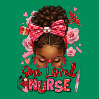 One Loved Nurse Afro Messy Bun Urban Hoodie | Teevron
