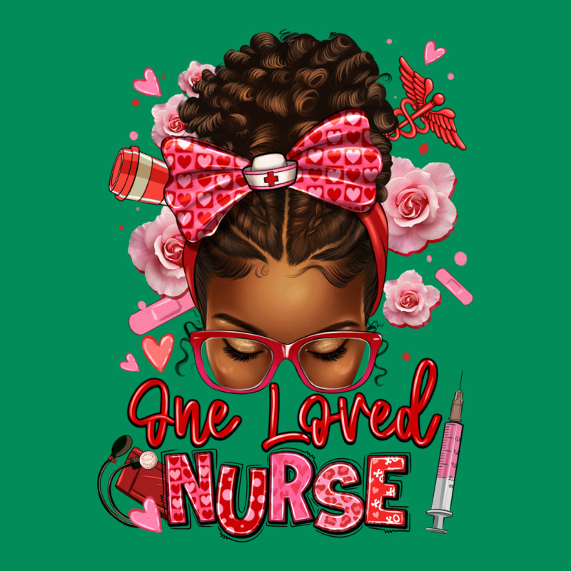 One Loved Nurse Afro Messy Bun Urban Hoodie by texasbilliewilder | Teevron