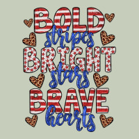 Bold Stripes Bright Stars Brave Hearts Long Sleeve Tee | Teevron