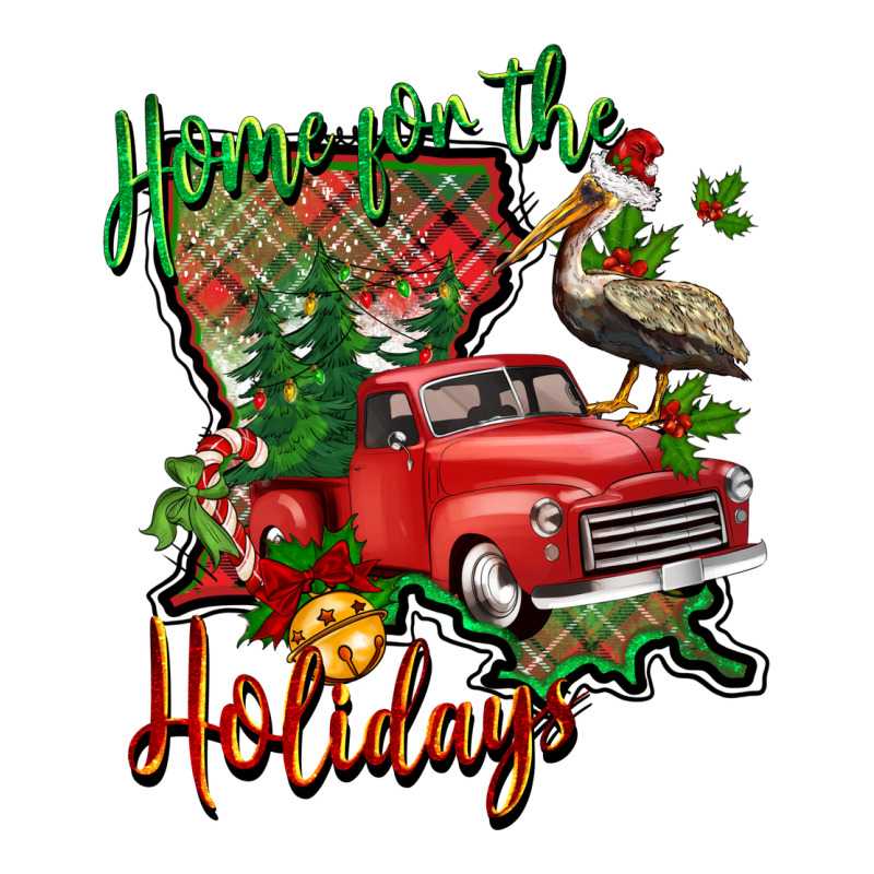 Home For The Holidays Louisiana Premium Tee by BarkalooDesign | Teevron