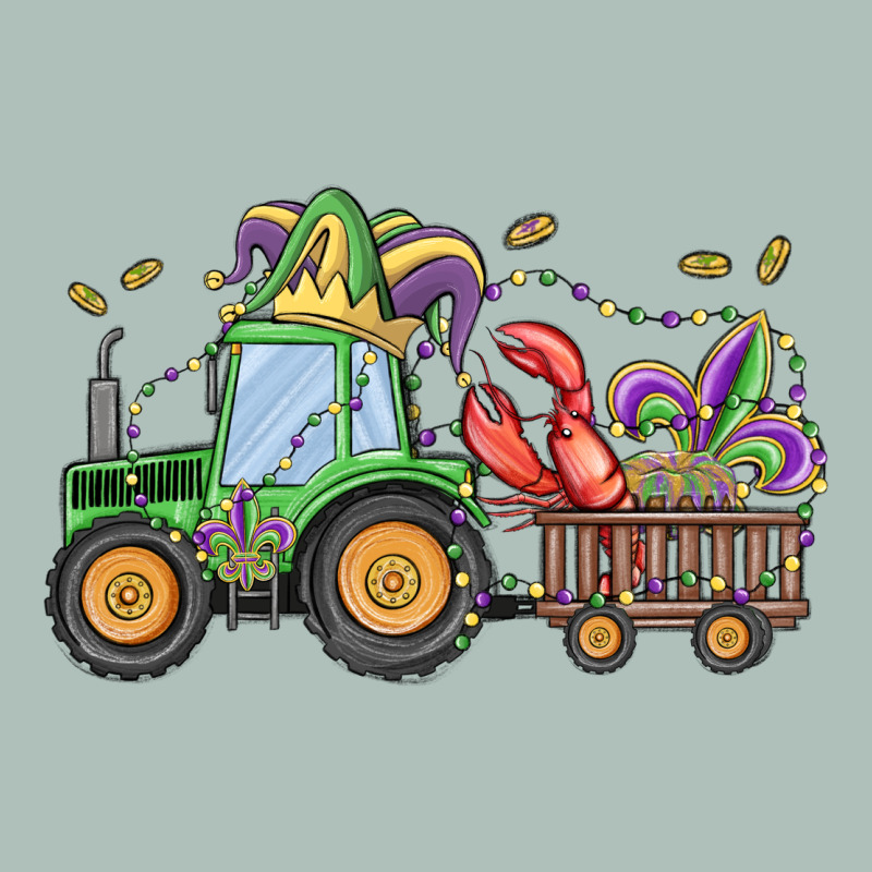 Mardi Gras Tractor Heavyweight Hoodie by MaliasSmallBusiness | Teevron