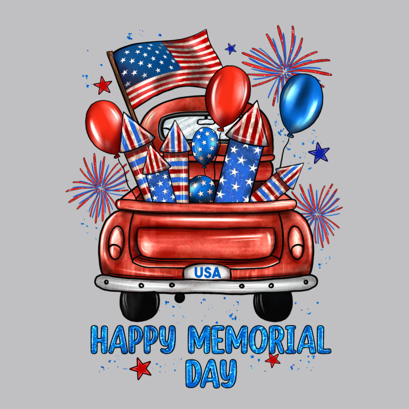 Happy Memorial Day Farm Truck Long Sleeve Tee by JahusDesignShop | Teevron