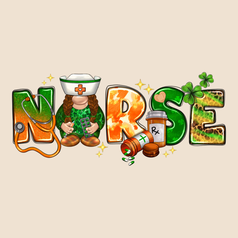St Patricks Day Nurse With Gnome Urban Hoodie by NancyCooperArtShop | Teevron