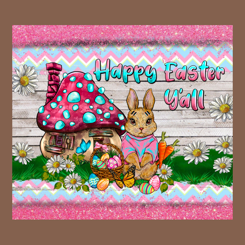 Happy Easter Y'all  Rabbit Zipper Hoodie by BarkalooDesign | Teevron