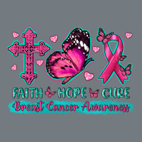 Faith Hope Cure Breast Cancer Awareness Heavyweight Sweatshirt | Teevron