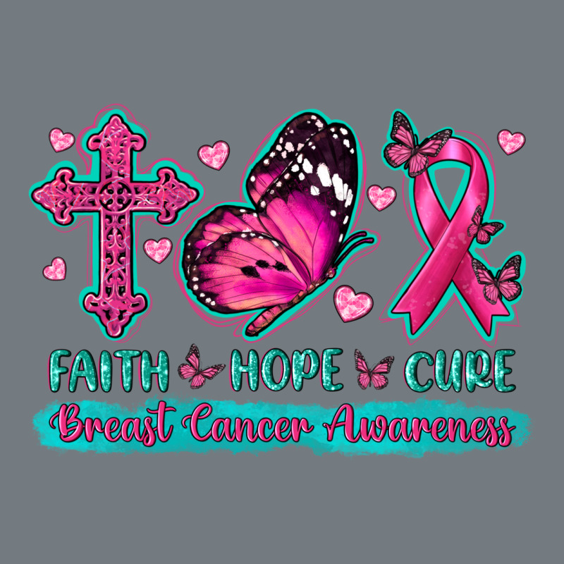 Faith Hope Cure Breast Cancer Awareness Heavyweight Sweatshirt by texasbilliewilder | Teevron