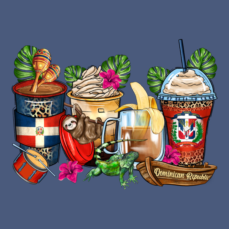 Dominican Republic Coffee Cups Vintage Hoodie by Zillion Design Studio | Teevron