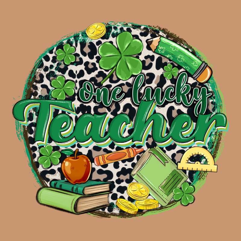 One Lucky Teacher Heavyweight Hoodie by MaliasSmallBusiness | Teevron