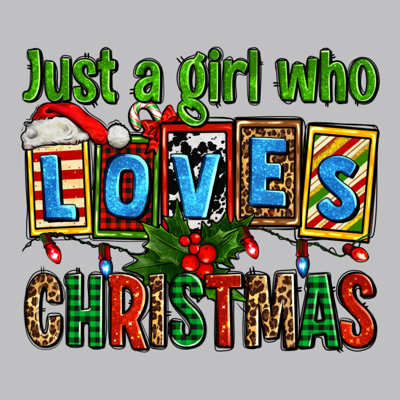 Just A Girl Who Loves Christmas Long Sleeve Tee by AdoDesignShop | Teevron