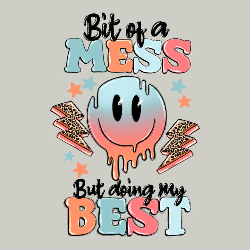 Bit Of A Mess But Doing My Best Heavyweight Hoodie by MaliasSmallBusiness | Teevron