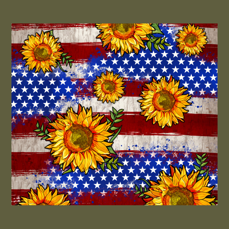 4th Of July Usa Flag Sunflower 20oz Tumbler Vintage Tee by Neo Western | Teevron