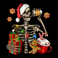 Christmas Skeleton Coffee Zipper Hoodie | Teevron