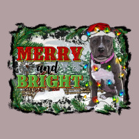 Merry And Bright Pitbull With Farm Vintage Hoodie | Teevron