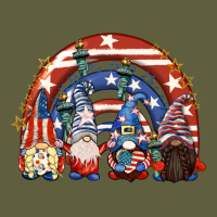 4th Of July Rainbow With Gnomes Vintage Tee | Teevron